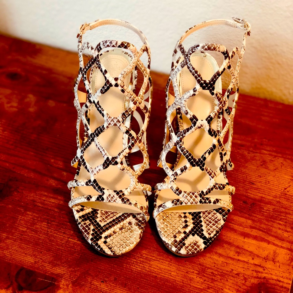 Guess snakeskin heel sandal 9